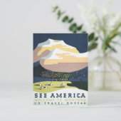  briefkaart voor retrorreizen Montana Verenigde St (Staand voorkant)