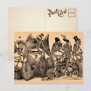 Briefkaart voor rijwielrennen
