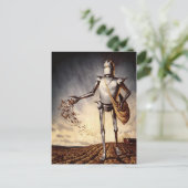 Briefkaart voor robotarwebokken (Staand voorkant)