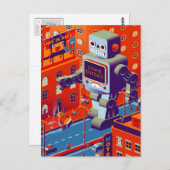 briefkaart voor robotinvasie (Voorkant / Achterkant)