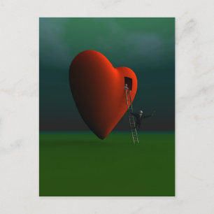 Briefkaart voor romantiek