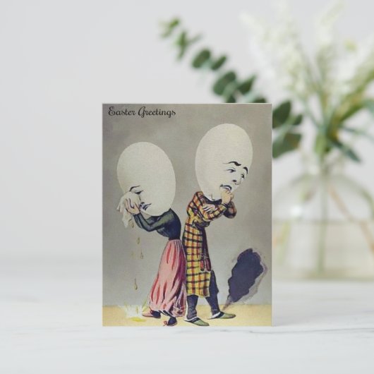 Briefkaart voor  roosters (Staand voorkant)