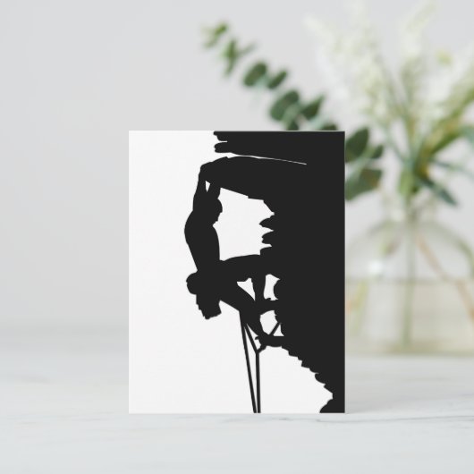 Briefkaart voor rotsklimmen (Staand voorkant)