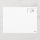 Briefkaart voor roze en groene kerstfoto's (Achterkant)