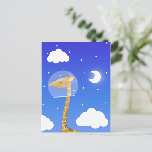 briefkaart voor ruimtegiraf (Staand voorkant)