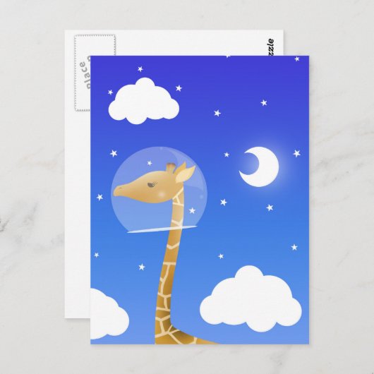 briefkaart voor ruimtegiraf (Voorkant / Achterkant)