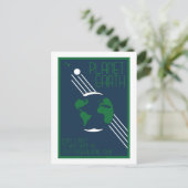 Briefkaart voor ruimtevaart - Aarde (Staand voorkant)