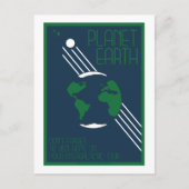 Briefkaart voor ruimtevaart - Aarde (Voorkant)