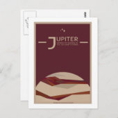 Briefkaart voor ruimtevaart - Jupiter (Voorkant / Achterkant)
