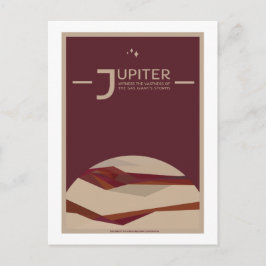 Briefkaart voor ruimtevaart - Jupiter