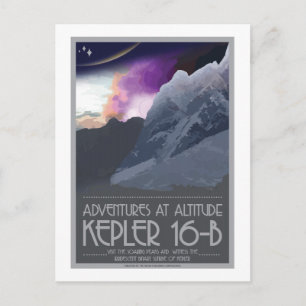 Briefkaart voor ruimtevaart - Kepler 16-b