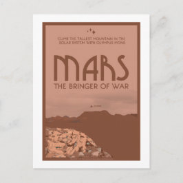 Briefkaart voor ruimtevaart - Mars
