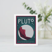Briefkaart voor ruimtevaart - Pluto (Staand voorkant)