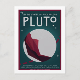 Briefkaart voor ruimtevaart - Pluto