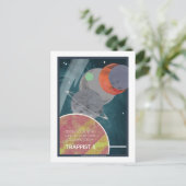 Briefkaart voor ruimtevaart - Trappist 1 (Staand voorkant)