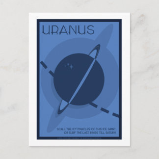 Briefkaart voor ruimtevaart - Uranus