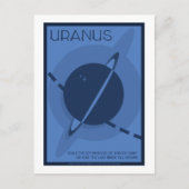 Briefkaart voor ruimtevaart - Uranus (Voorkant)