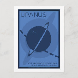 Briefkaart voor ruimtevaart - Uranus