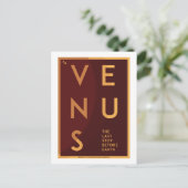 Briefkaart voor ruimtevaart - Venus (Staand voorkant)