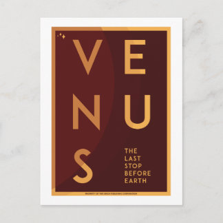 Briefkaart voor ruimtevaart - Venus