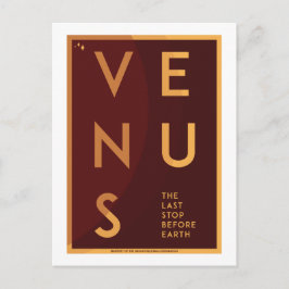 Briefkaart voor ruimtevaart - Venus