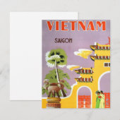  Briefkaart voor Saigon Travel (Voorkant / Achterkant)
