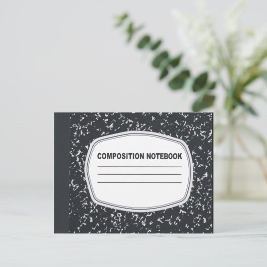  Briefkaart voor samenstellingnotebook (Staand voorkant)