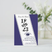 Briefkaart voor schoolreünie (Staand voorkant)