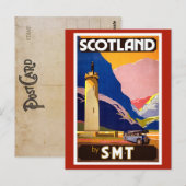 Briefkaart voor Schotse reizen (Voorkant / Achterkant)