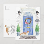 Briefkaart voor Schotse vetkat Moving Announcement (Voorkant / Achterkant)