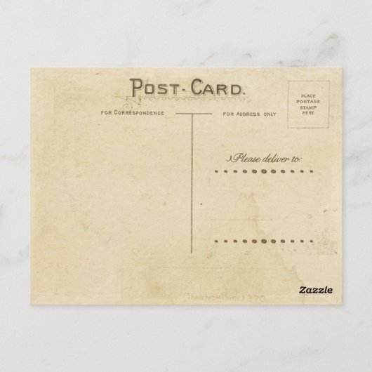 Briefkaart voor  schrijfmachines (Achterkant)