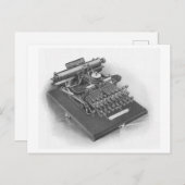 Briefkaart voor schrijfmachines (Voorkant / Achterkant)