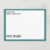 Briefkaart voor  schrijfmachines (Achterkant)