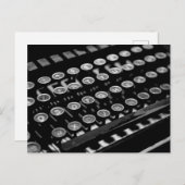 Briefkaart voor  schrijfmachines (Voorkant / Achterkant)