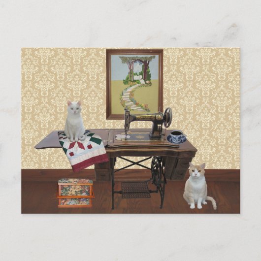  Briefkaart voor Seamspanningen & Quilters (Voorkant)