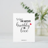 briefkaart voor "Serve One A"-prijsopgave (Staand voorkant)