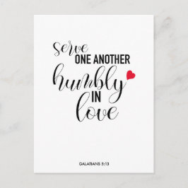 briefkaart voor "Serve One A"-prijsopgave