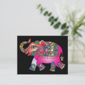 briefkaart voor sierolifanten (Staand voorkant)