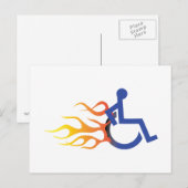 Briefkaart voor snelle stoel (Voorkant / Achterkant)