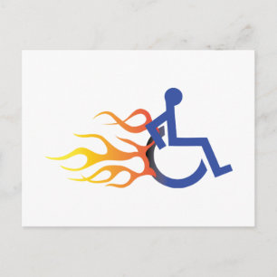 Briefkaart voor snelle stoel