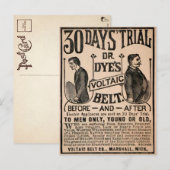 Briefkaart voor  spanningsgordel (Voorkant / Achterkant)