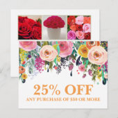 Briefkaart voor speciale acties voor het in de han (Voorkant / Achterkant)