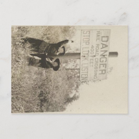 Briefkaart voor spoorwegovergangen (Voorkant)