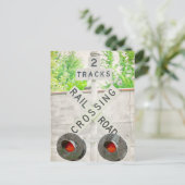 Briefkaart voor spoorwegovergangen (Staand voorkant)