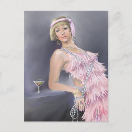 Briefkaart voor Springtime Flapper (Voorkant)
