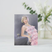 Briefkaart voor Springtime Flapper (Staand voorkant)