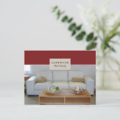 Briefkaart voor Staging  voor onroerend goed (Staand voorkant)