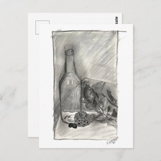 Briefkaart voor stille houtskool (Voorkant / Achterkant)