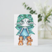 Briefkaart voor storingswaanzin (Staand voorkant)