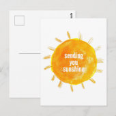 Briefkaart voor Sunshine Illustration (Voorkant / Achterkant)